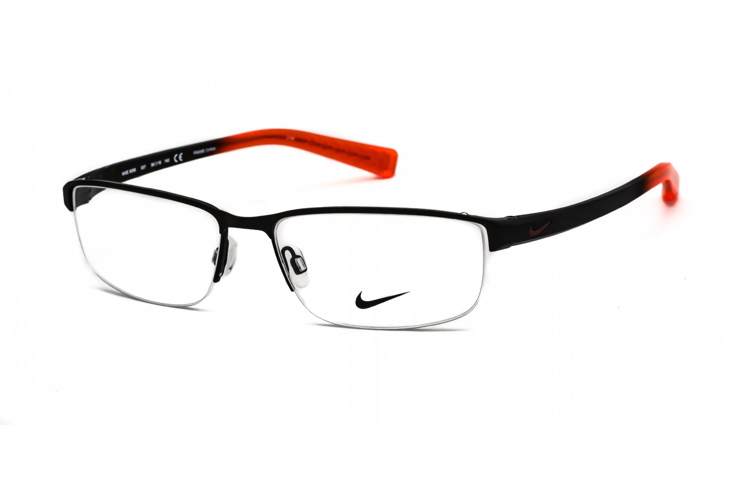 Nike NIKE 8098 SATIN BLACK FADE/Clear demo lens 007 56-16-140 MM