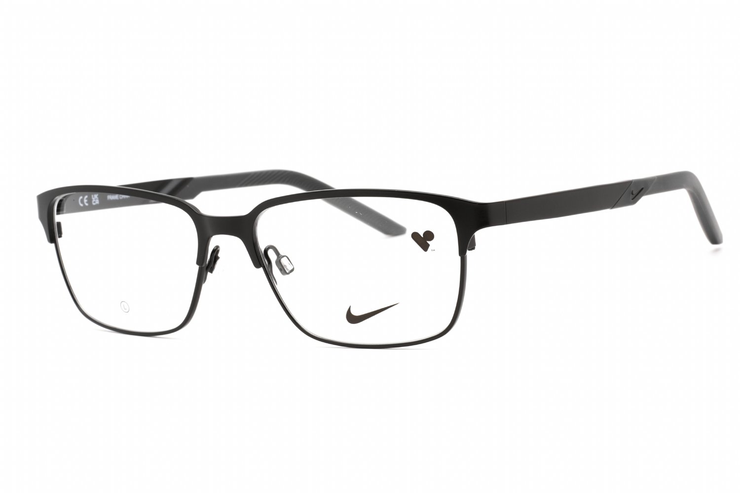 Nike NIKE 8213 Satin Black/Dark Grey / Clear Lens 001 55-16-145 MM