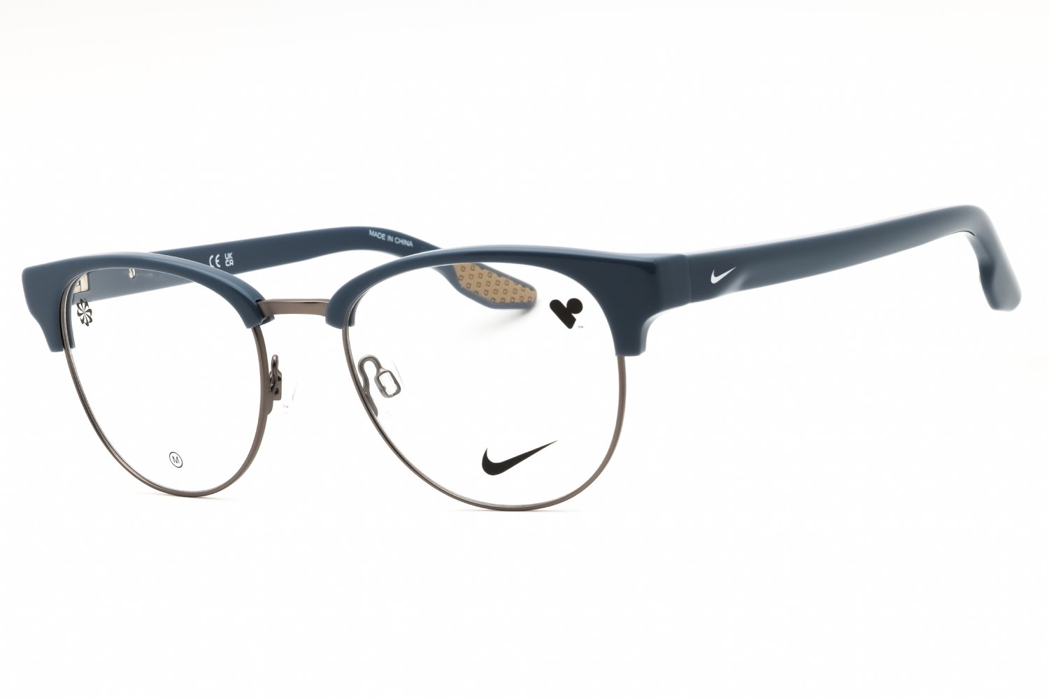 Nike NIKE 8402 ASHEN SLATE/GUNMETAL/clear demo lens 458 50-19-145 MM