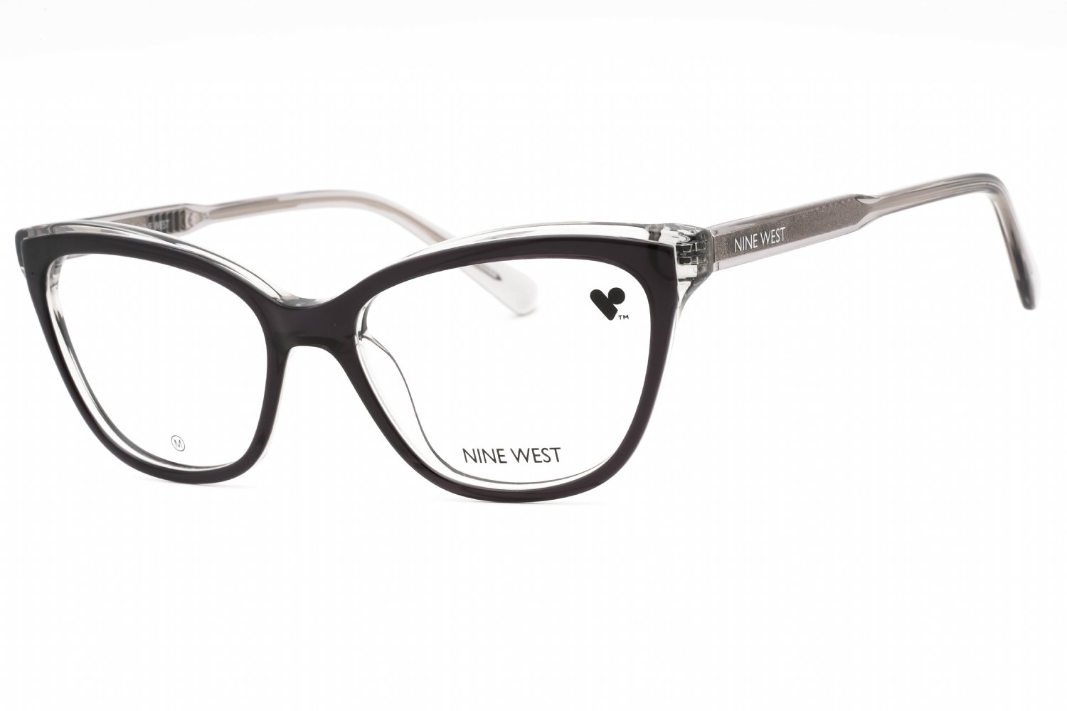 Nine West NW5219 Grey Smoke Laminate /Clear demo lens 016 52-16-140 MM