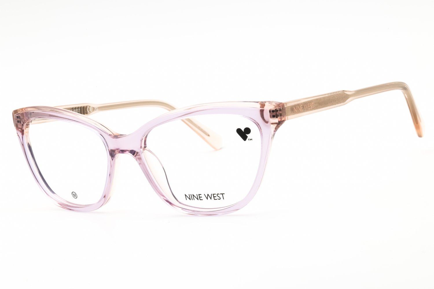 Nine West NW5219 LILAC/PEACH LAMINATE/Clear demo lens 557 52-16-140 MM