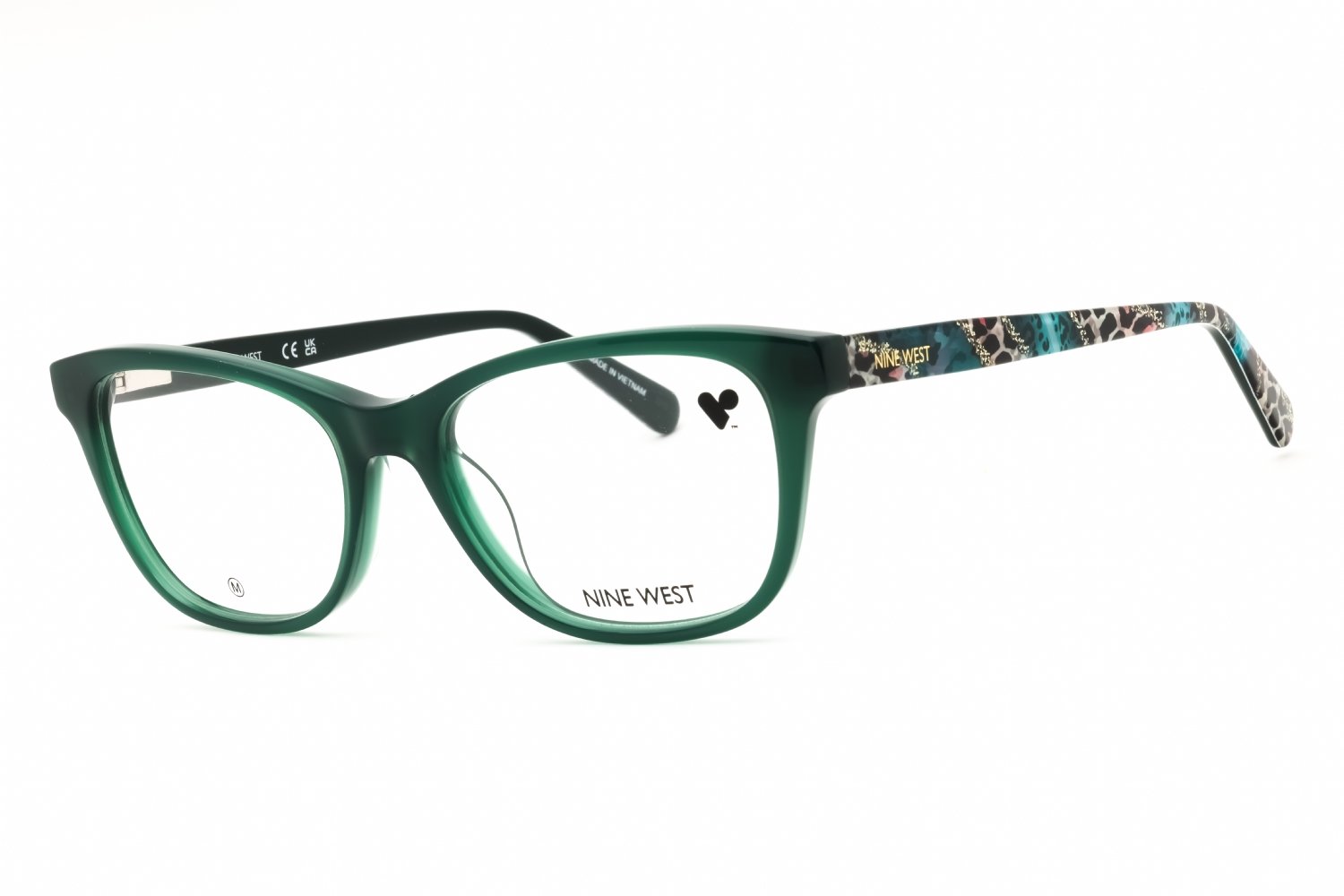 Nine West NW5227 EMERALD MILKY/clear demo lens 340 52-17-140 MM