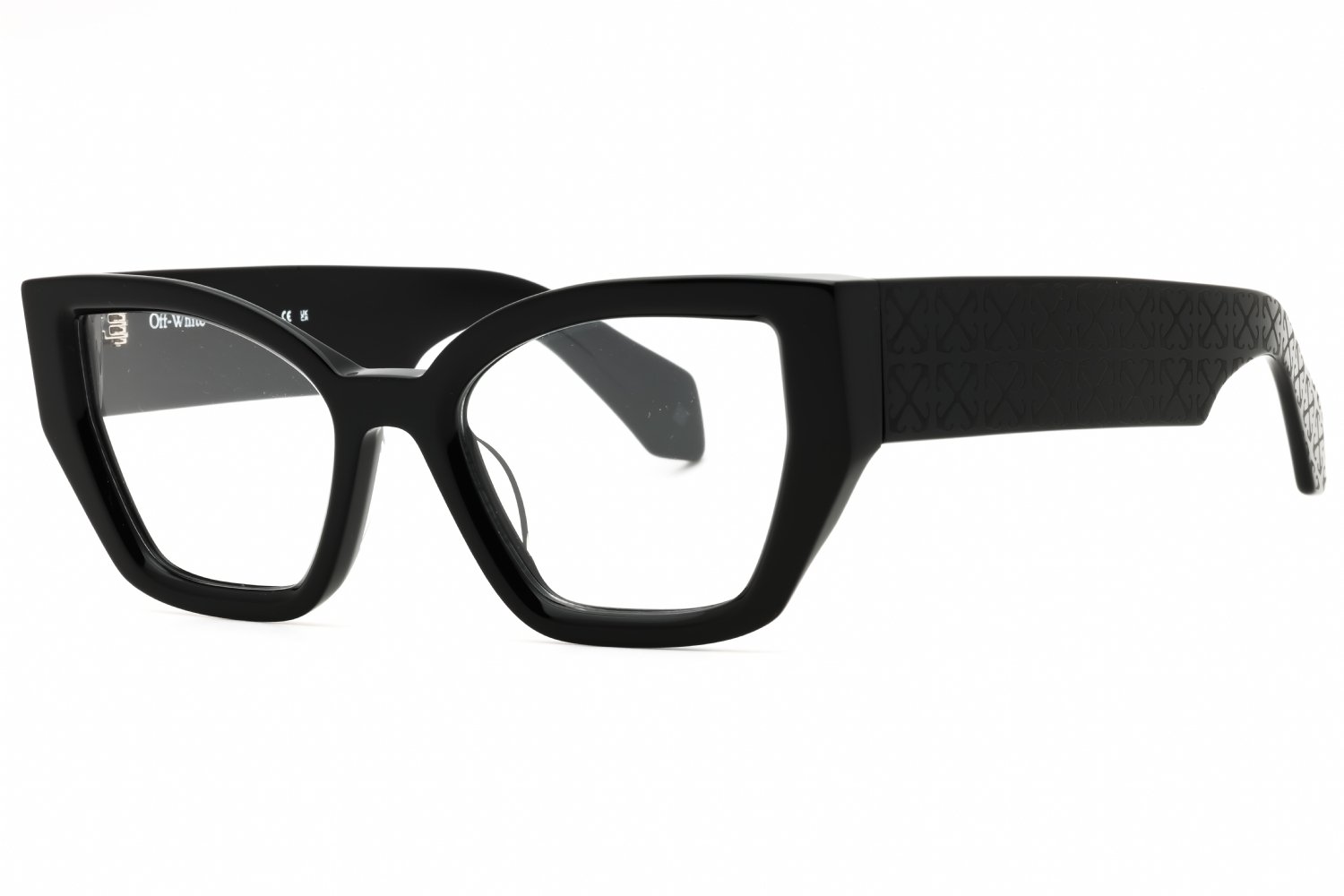 Off White STYLE 7Q BLACK /Clear demo lens OERJ07QS25PLA0011000 52-20-145 MM