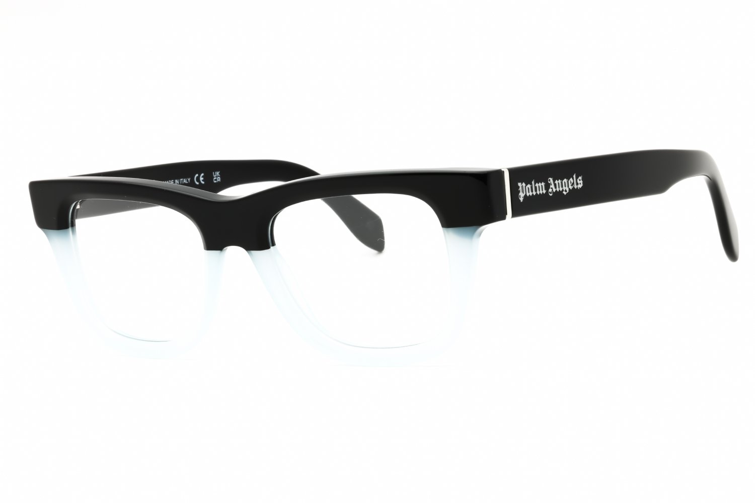 Palm Angels STYLE 12 BLACK LIGHT BLUE/Clear demo lens PERJ012S25PLA0014000 51-19-145 MM