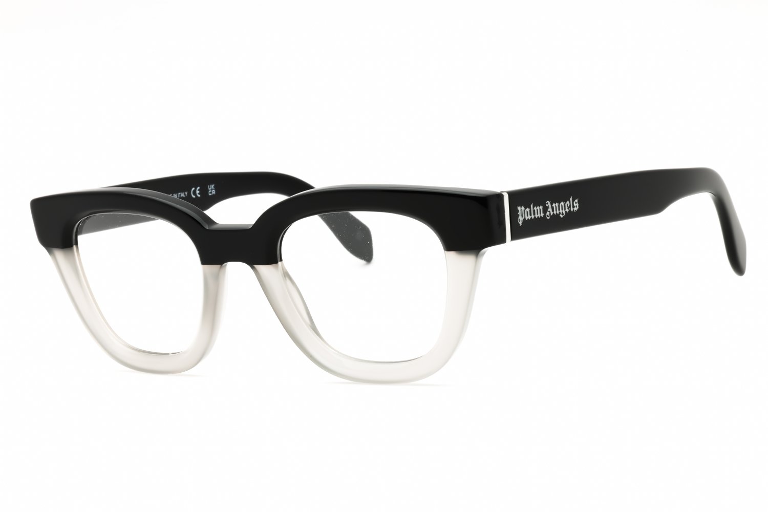 Palm Angels STYLE 13 BLACK GREY/Clear demo lens PERJ013S25PLA0010900 48-23-145 MM