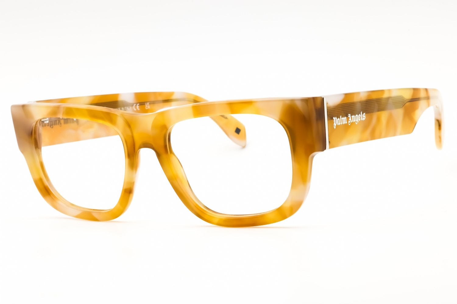 Palm Angels STYLE 14 LIGHT HAVANA/Clear demo lens PERJ014S25PLA0012400 54-19-145 MM