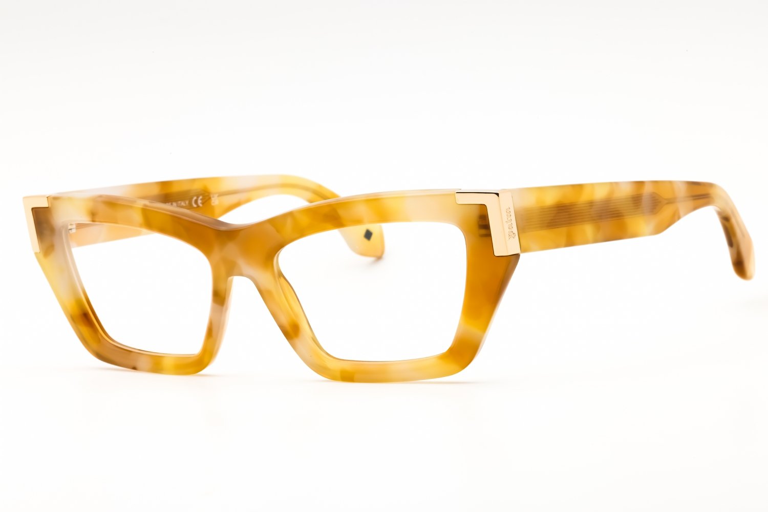 Palm Angels STYLE 1D LIGHT HAVANA/Clear demo lens PERJ01DS25PLA0012400 52-17-145 MM