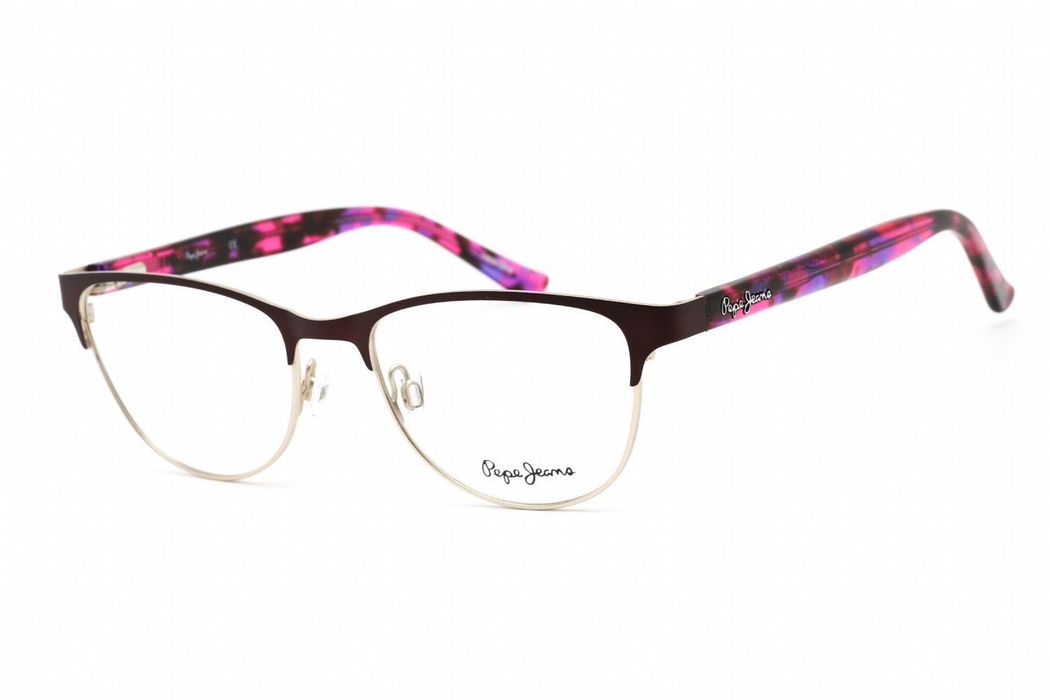 Pepe Jeans PJ1273 Burgundy Gold / Clear Lens C2 50-17-135 MM