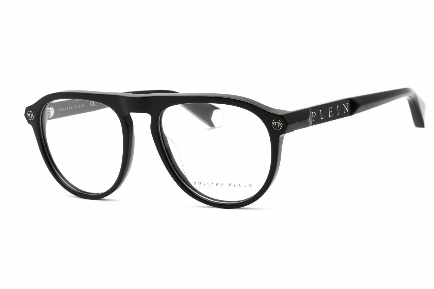 Philipp Plein VPP016M Shiny Black / Clear Lens 0700 54-18-145 MM