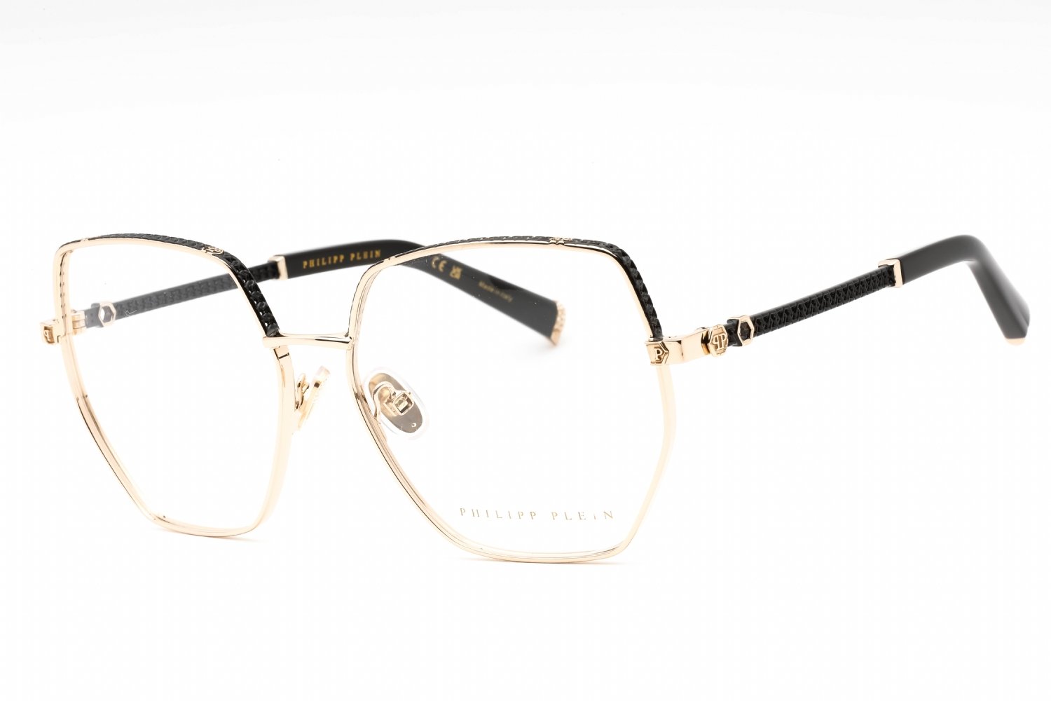Philipp Plein VPP054S Shiny Rose Gold / Clear Lens 0301 57-15-135 MM