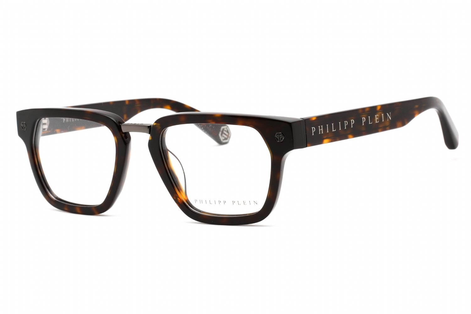 Philipp Plein VPP055W Shiny Dark Havana / Clear Lens 0722 51-21-145 MM