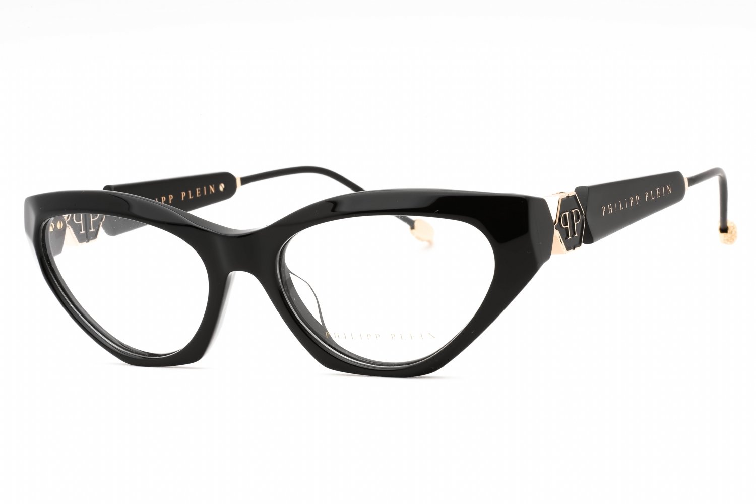 Philipp Plein VPP069S Shiny Black / Clear Lens 0700 55-18-140 MM