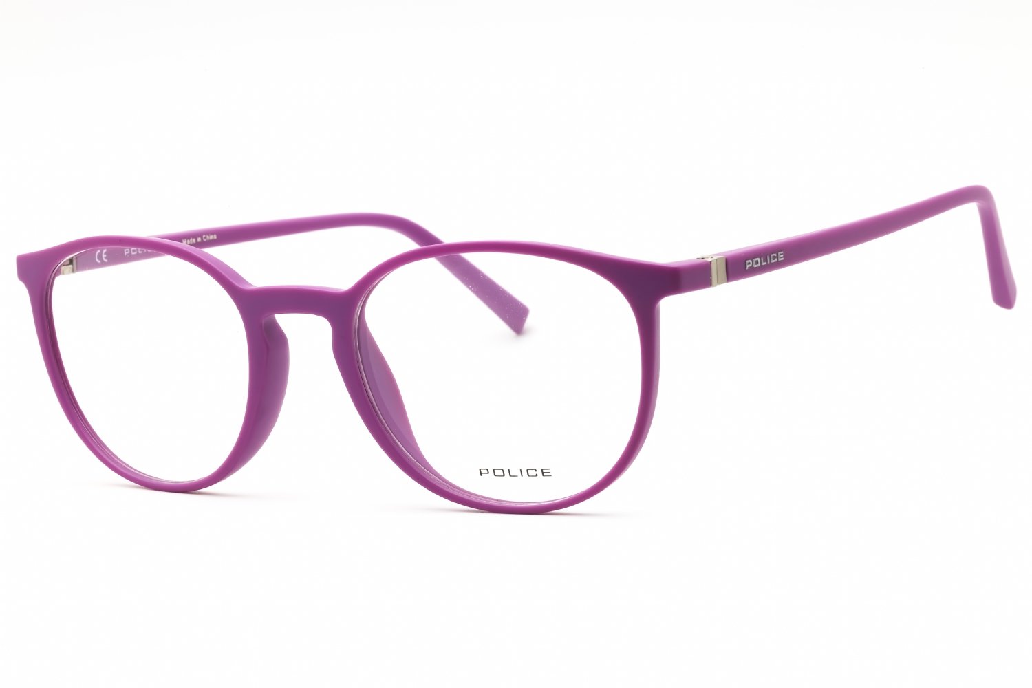 Police V1973 SEMI MATTE VIOLET/clear demo lens 0GEA 50-19-135 MM