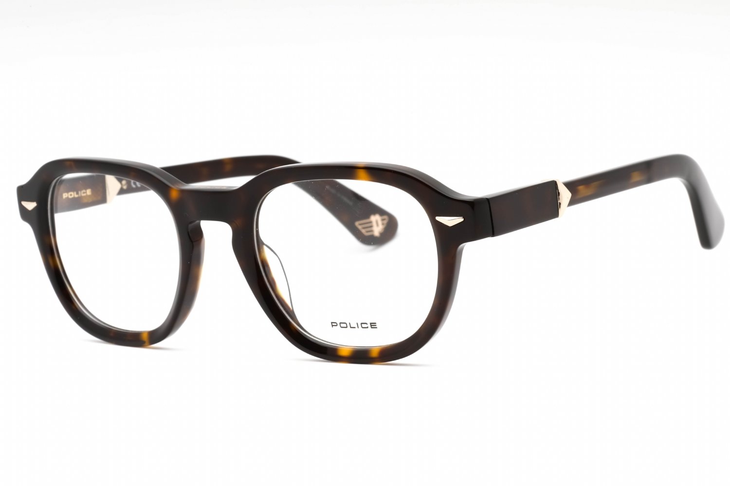 Police VPLG81 Dark Tortoise / Clear Lens 722Y 50-22-145 MM