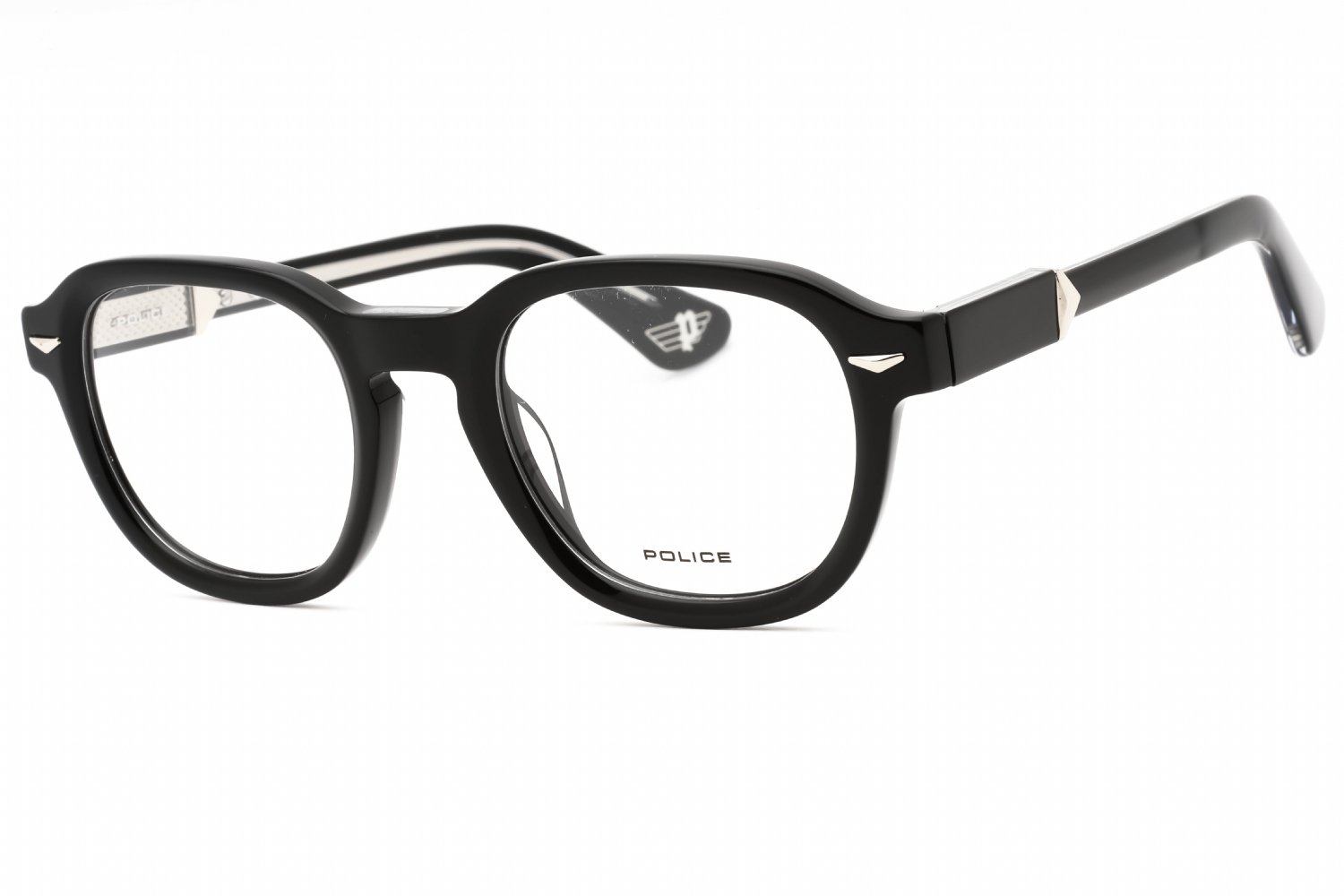 Police VPLG81 Shiny Black / Clear Lens 700Y 50-22-145 MM