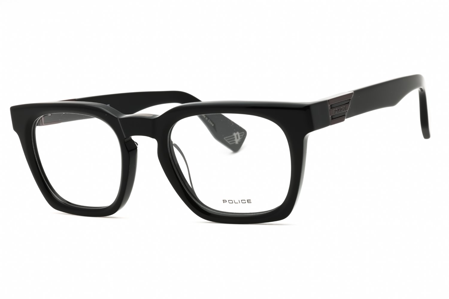 Police VPLN64 SHINY BLACK/Clear demo lens 0700 53-22-145 MM