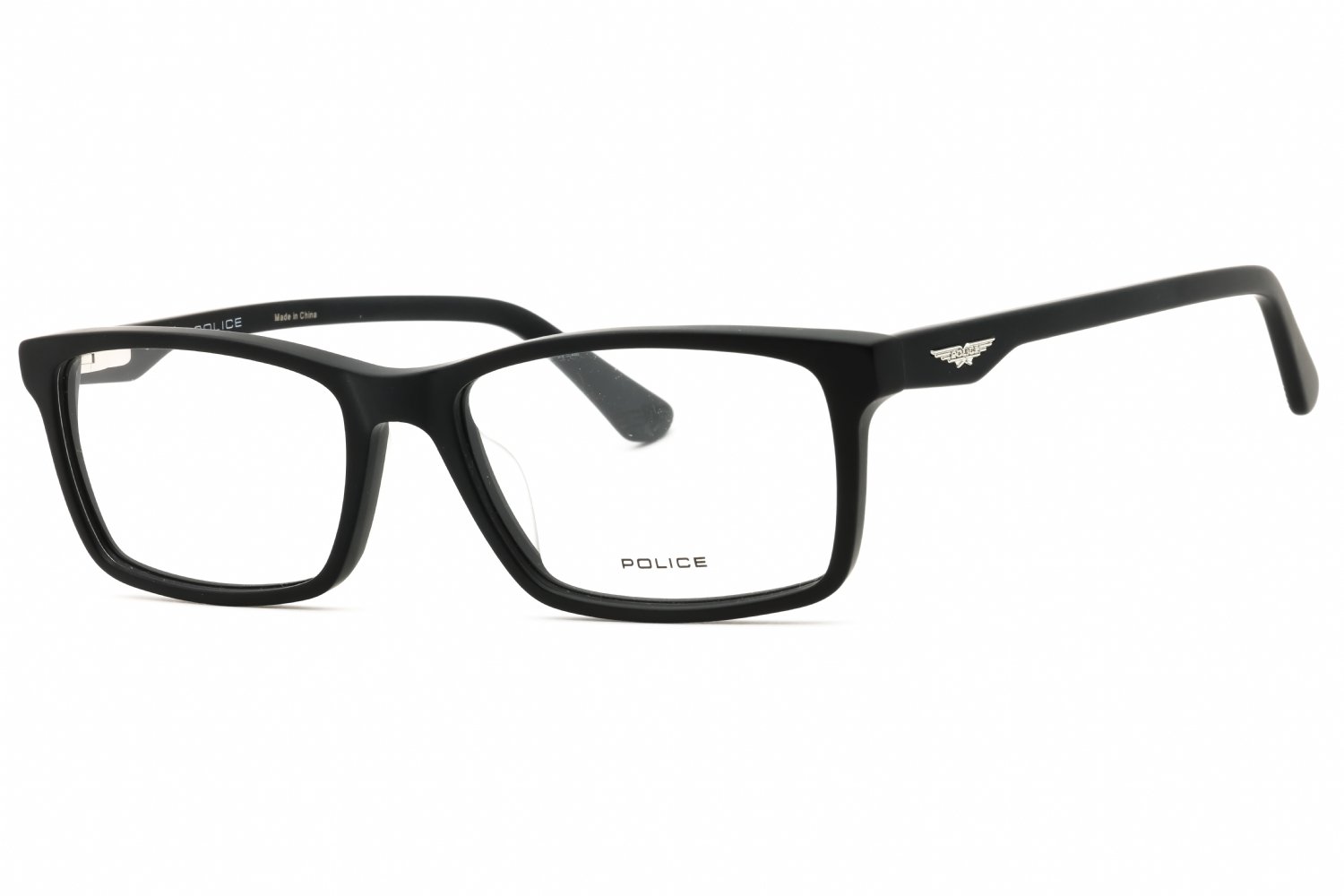 Police VPLN82 MATTE BLACK/Clear demo lens 0703 54-16-145 MM