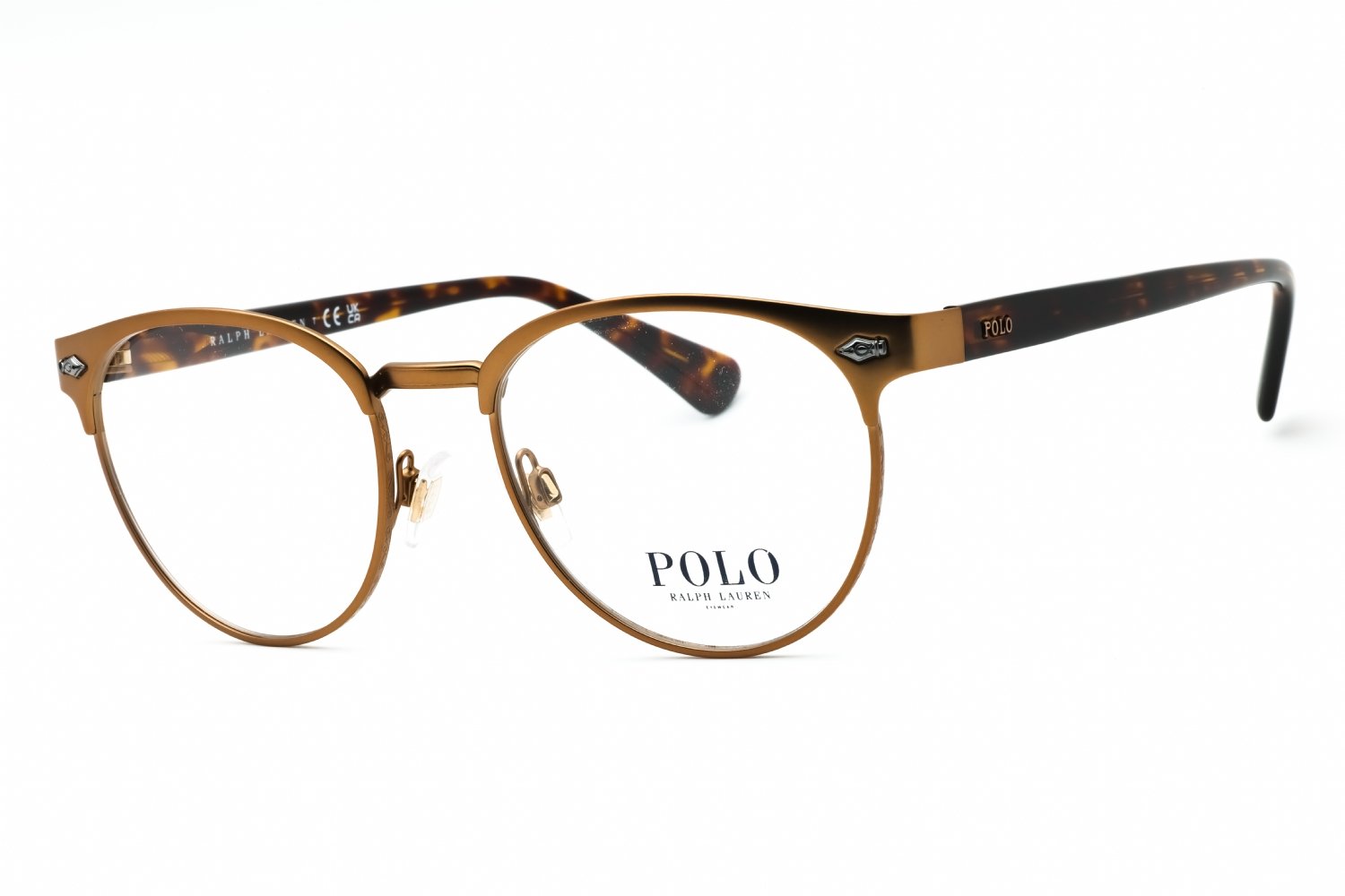 Polo Ralph Lauren 0PH1226 Semi Shiny Brass/clear demo lens 9324 52-19-145 MM
