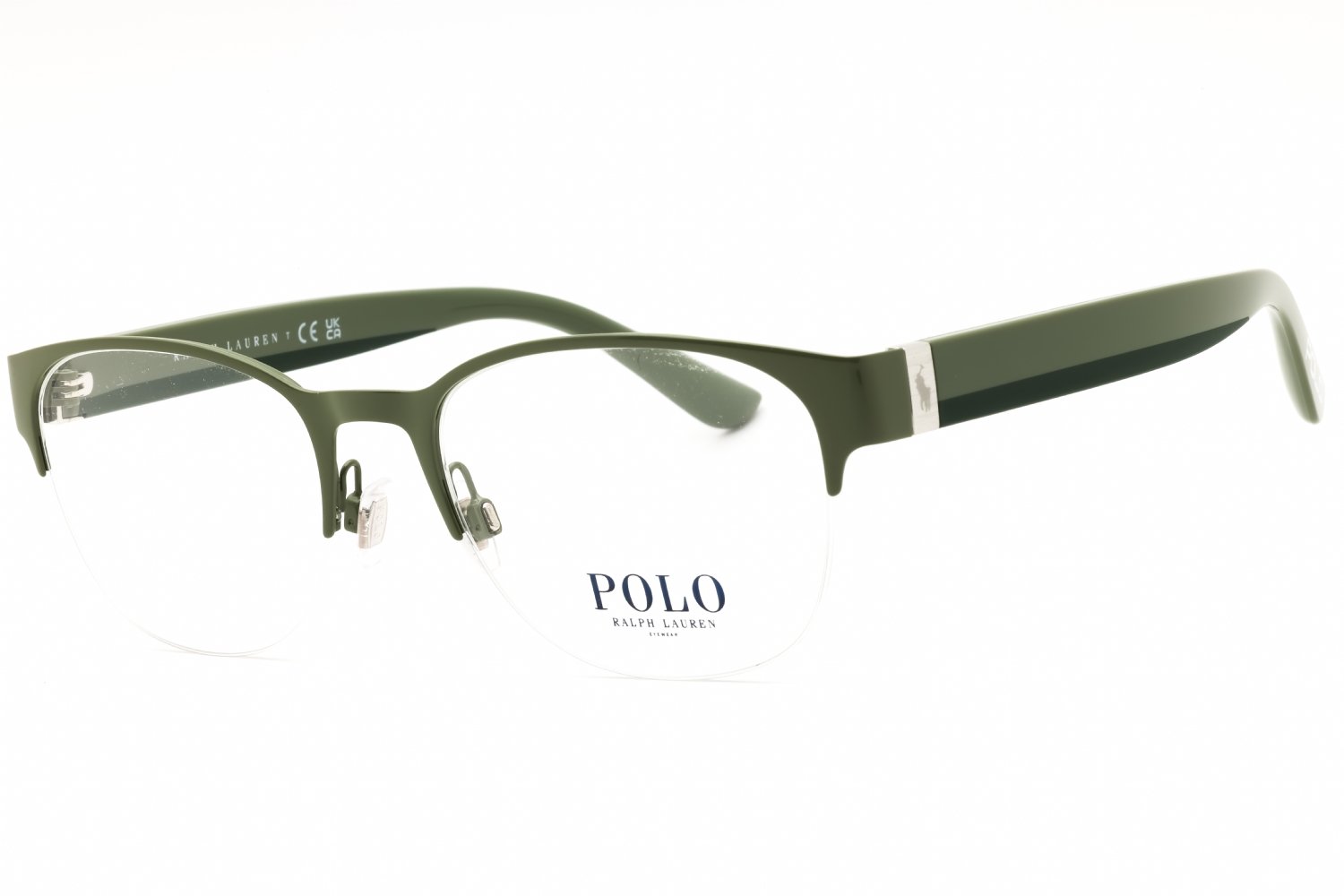 Polo Ralph Lauren 0PH1238 Shiny Green/clear demo lens 9483 52-19-145 MM
