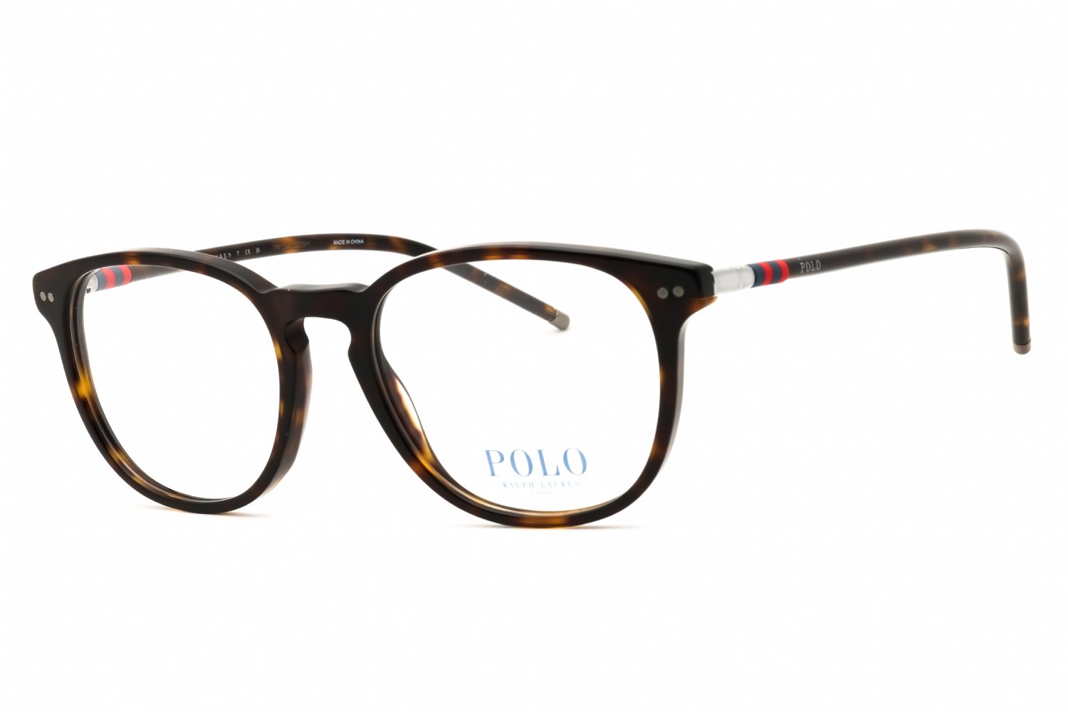Polo Ralph Lauren 0PH2225 Shiny Dark Havana/Clear demo lens 5003 52X18X140