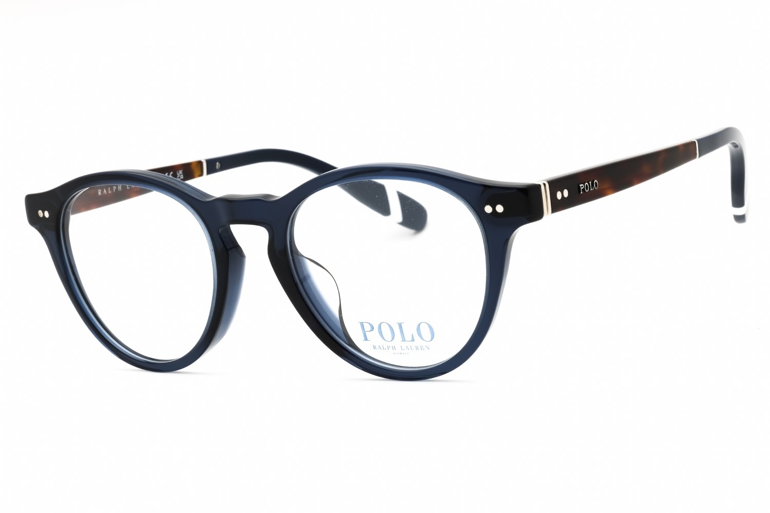 Polo Ralph Lauren 0PH2268F Transparent Shiny Blue/Clear demo lens 5470 49-20-145 MM