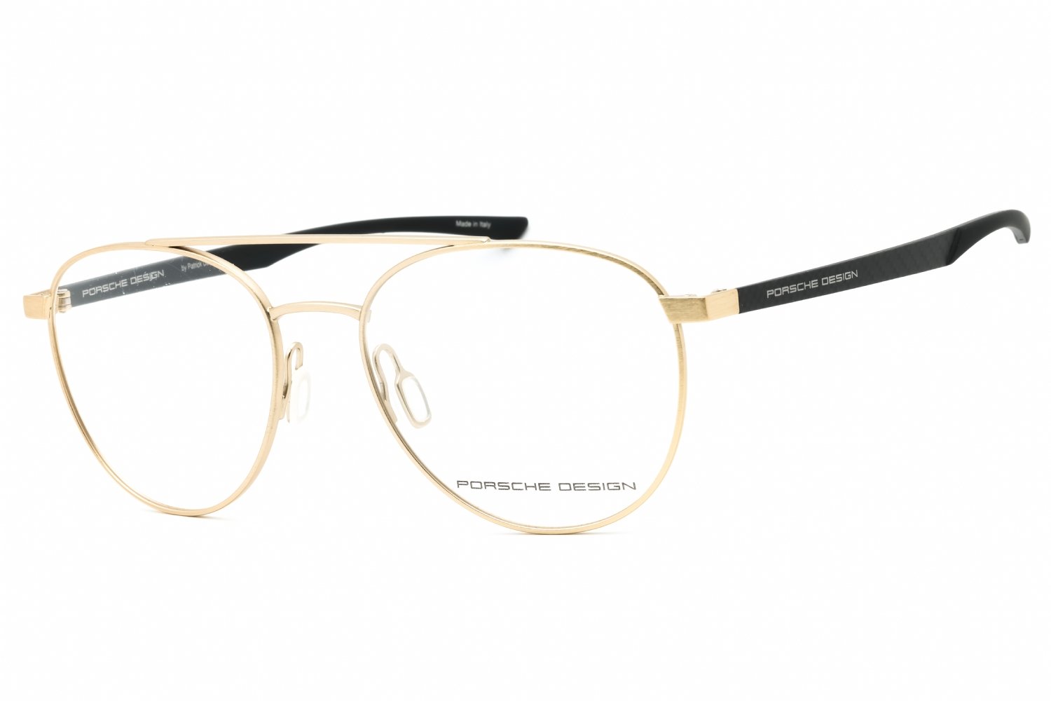 Porsche P8754 GOLD/BLACK/clear demo lens B 52-17-140 MM