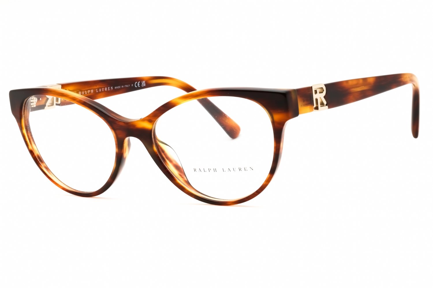 Ralph Lauren 0RL6238U Striped Havana/Clear demo lens 5007 54-17-145 MM