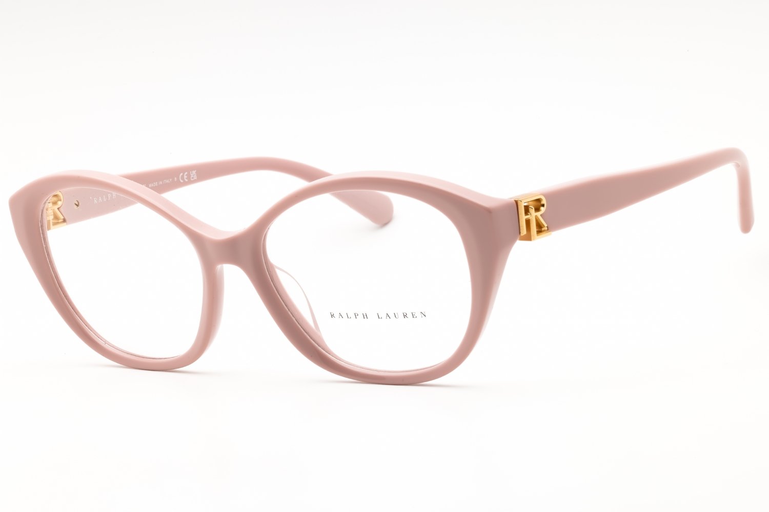 Ralph Lauren 0RL6246U Solid Tea Rose Pink/Clear demo lens 6053 55-17-145 MM