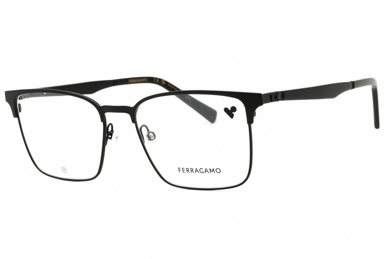 Salvatore Ferragamo SF2226 MATTE BLACK/clear demo lens 002 53-17-145 MM