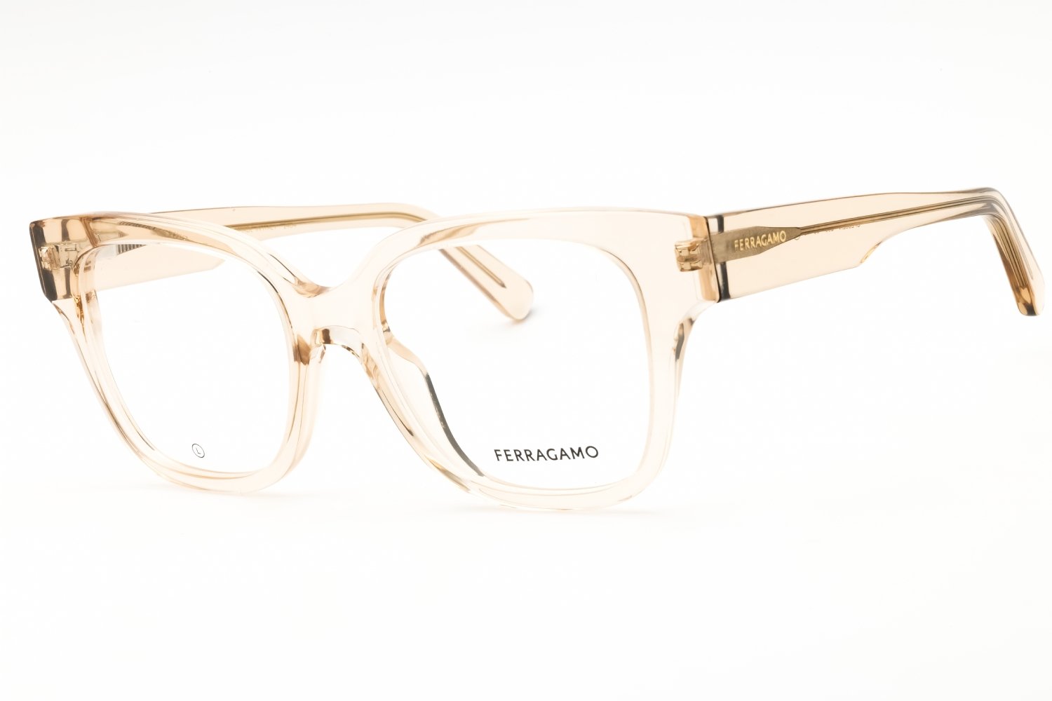 Salvatore Ferragamo SF2952N TRANSPARENT BEIGE/Clear demo lens 259 53-19-140 MM