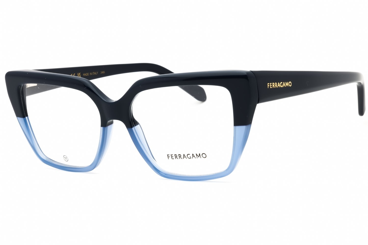 Salvatore Ferragamo SF2971 BLUE/Clear demo lens 414 53X15X140