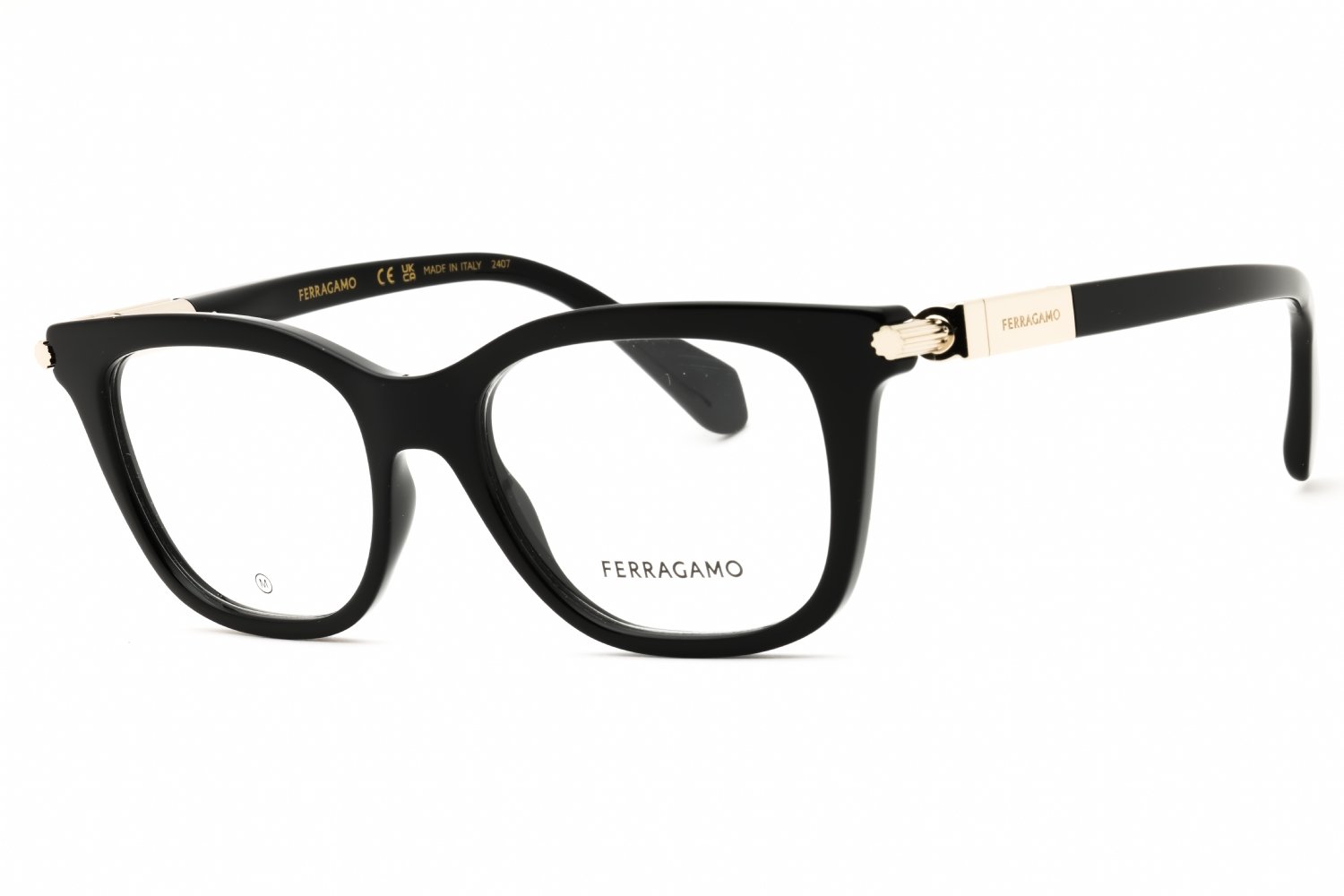 Salvatore Ferragamo SF2973 BLACK/Clear demo lens 001 50-17-140 MM