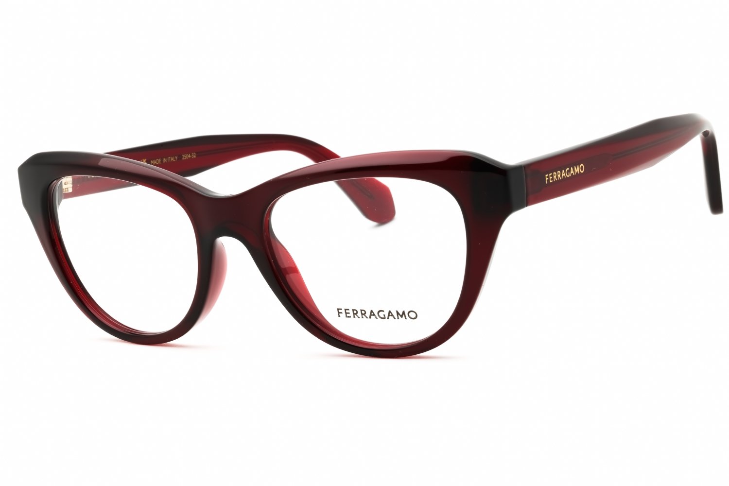 Salvatore Ferragamo SF2989 TRANSPARENT RED/clear demo lens 616 51X18X145
