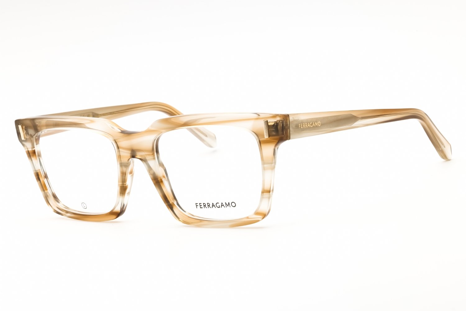 Salvatore Ferragamo SF2993 STRIPED SAND/Clear demo lens 279 53X19X145