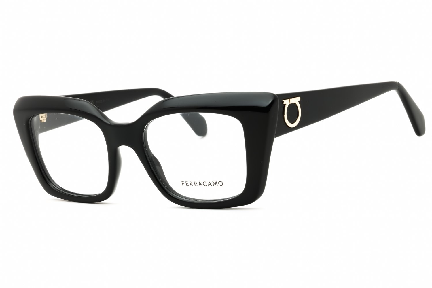 Salvatore Ferragamo SF3008 BLACK/clear demo lens 001 50-19-140 MM