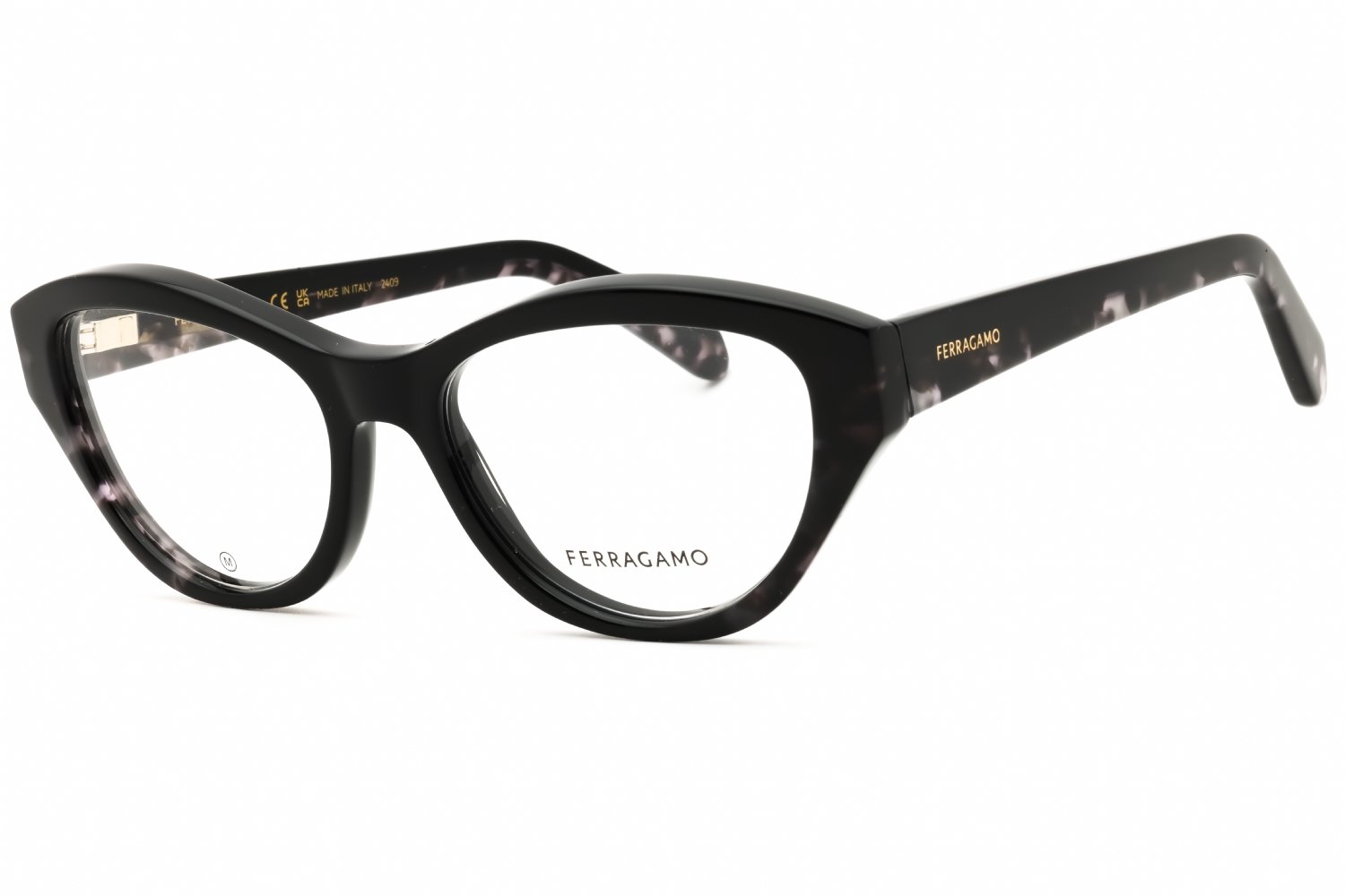 Salvatore Ferragamo SF3011 BLACK/BLACK TORTOISE/Clear demo lens 004 53X17X140