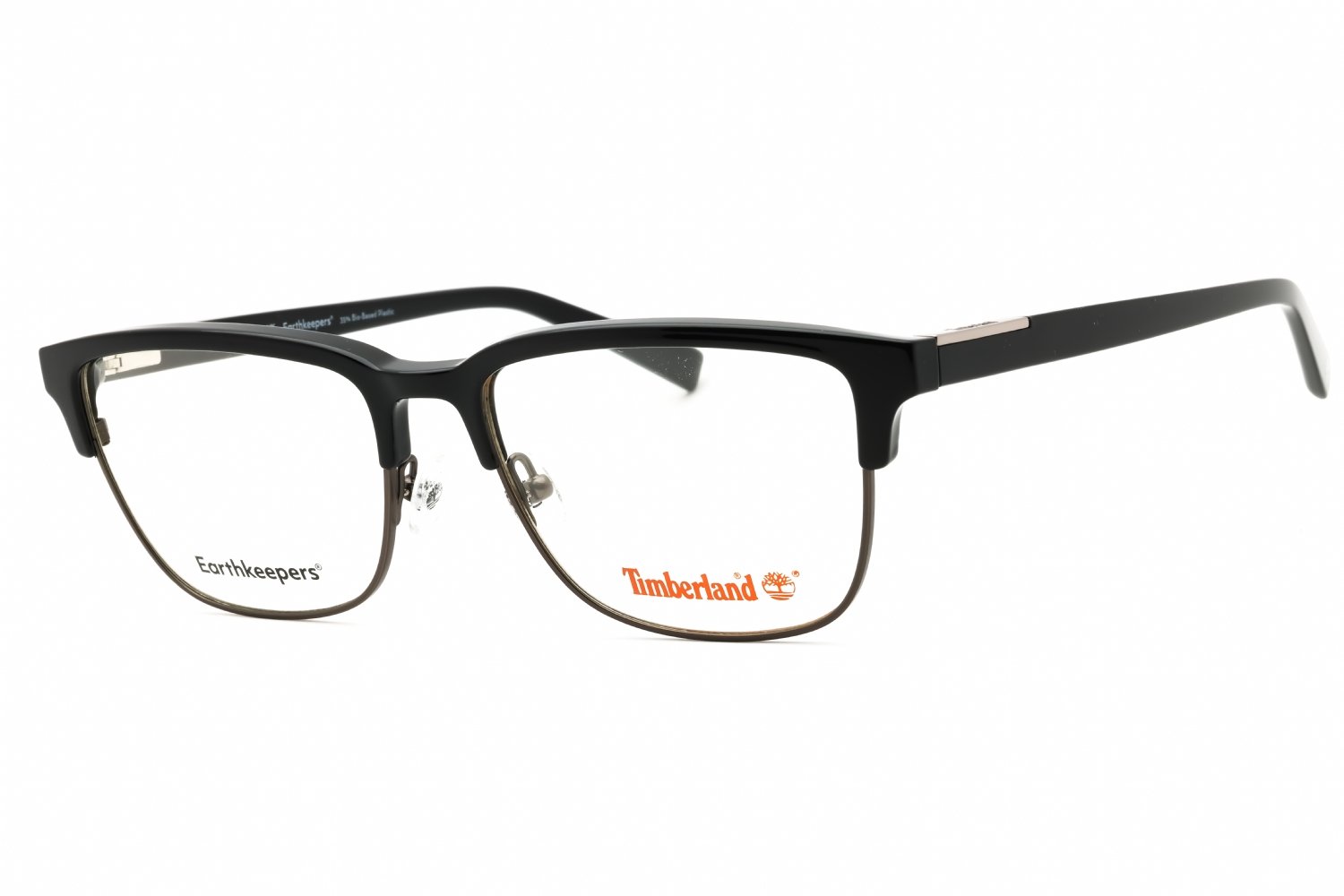 Timberland TB1762 shiny black/Clear demo lens 001 56-17-145 MM
