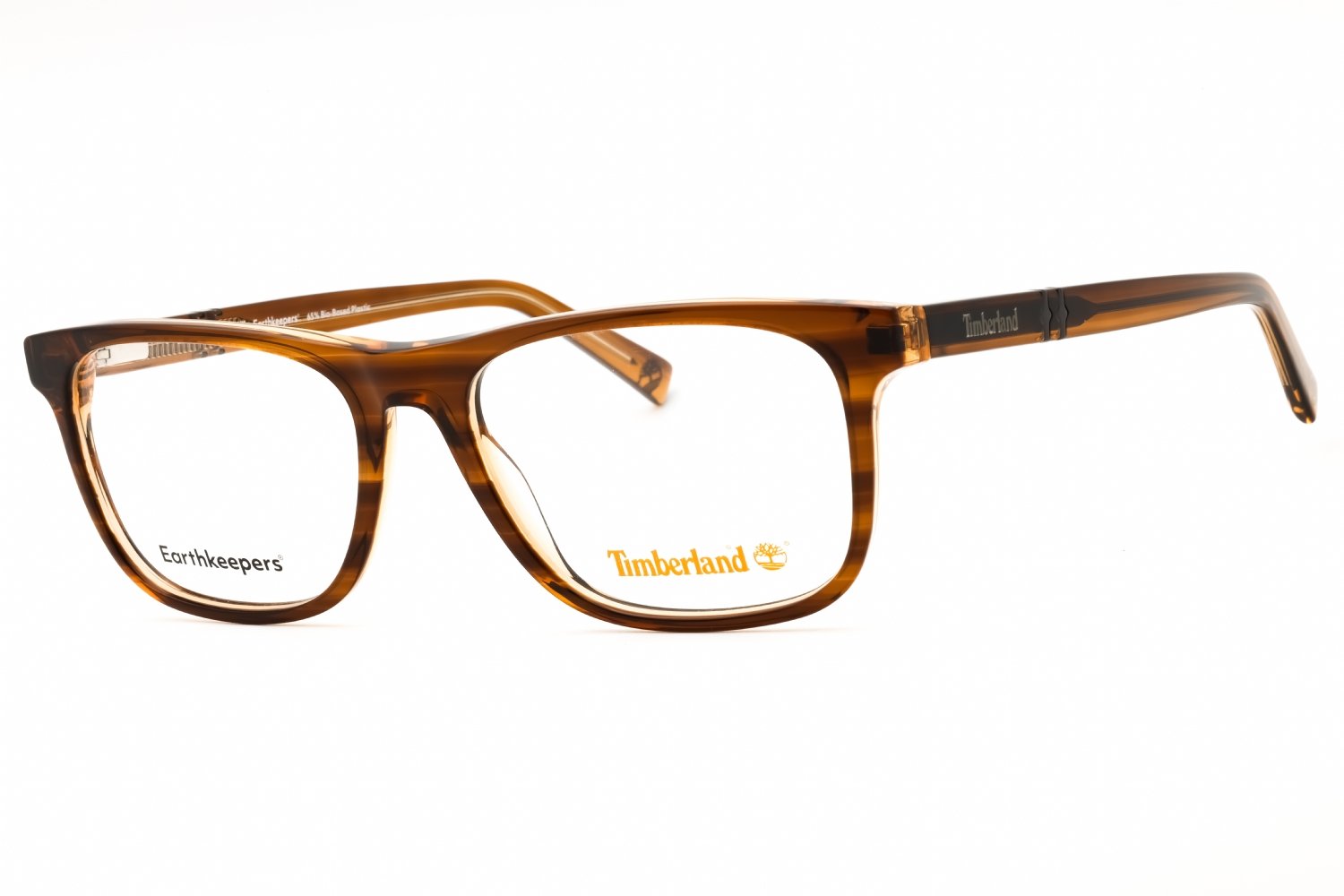 Timberland TB50022 shiny dark brown/clear demo lens 048 55-17-145 MM
