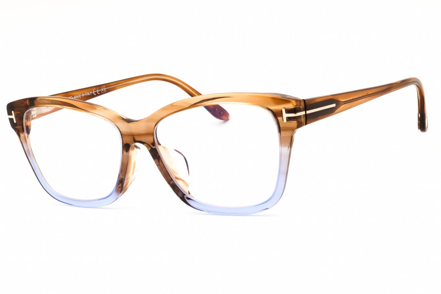 Tom Ford FT5597-F-B light brown/other/clear/blue-light block lens 047 54X15X140