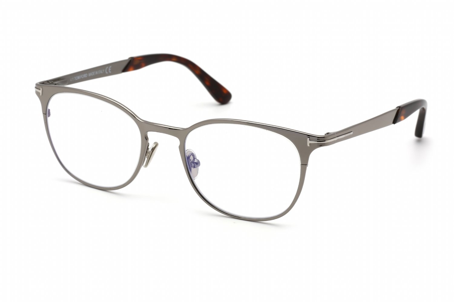 Tom Ford FT5732-B Shiny Gunmetal / Clear Lens 008 50X19X145