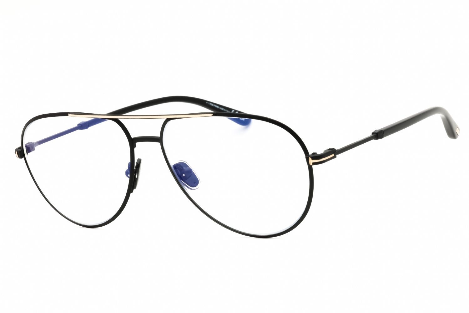 Tom Ford FT5829-B Shiny black/Clear/Blue-light block lens 001 57X14X145