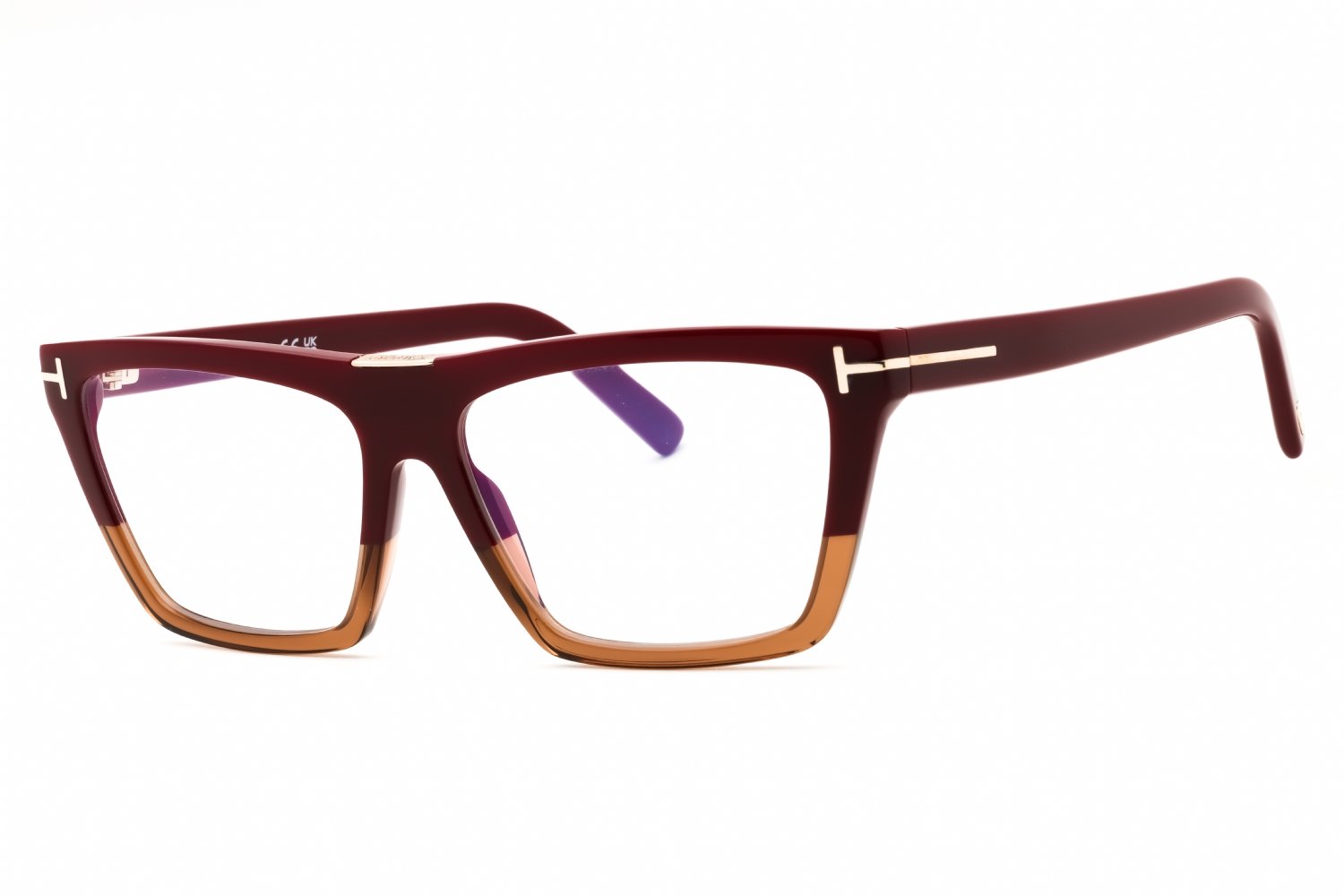Tom Ford FT5912-B violet/other/clear/blue-light block lens 083 57X15X140