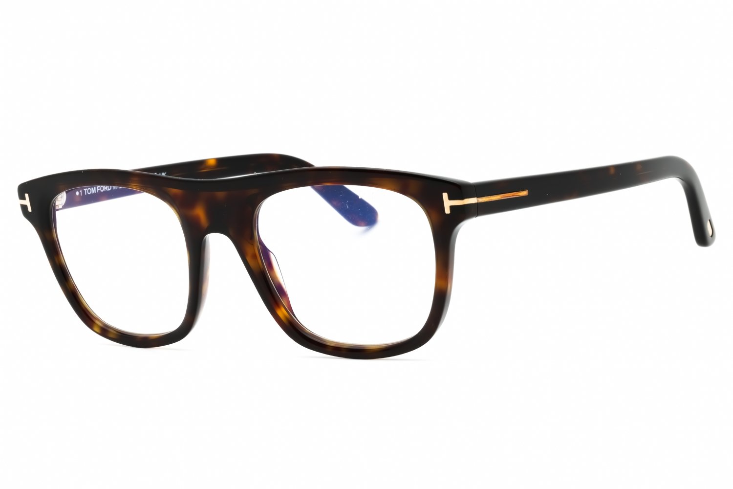 Tom Ford FT5939-B dark havana/clear/blue-light block lens 052 52X21X145