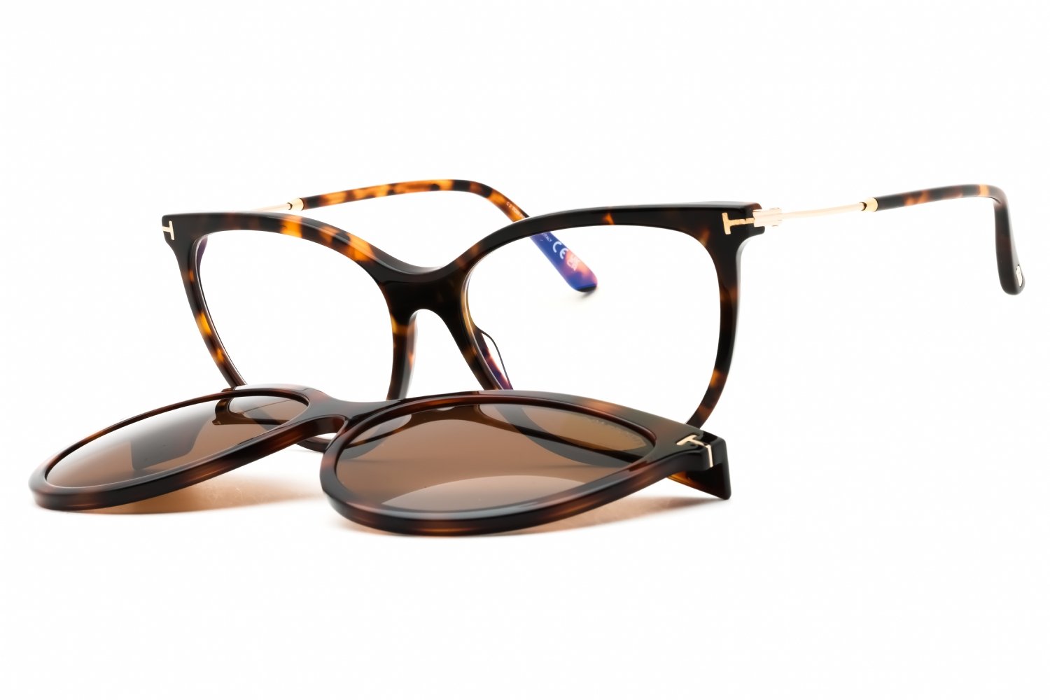 Tom Ford FT5994-B dark havana/clear/blue-light block lens 052 56X16X140
