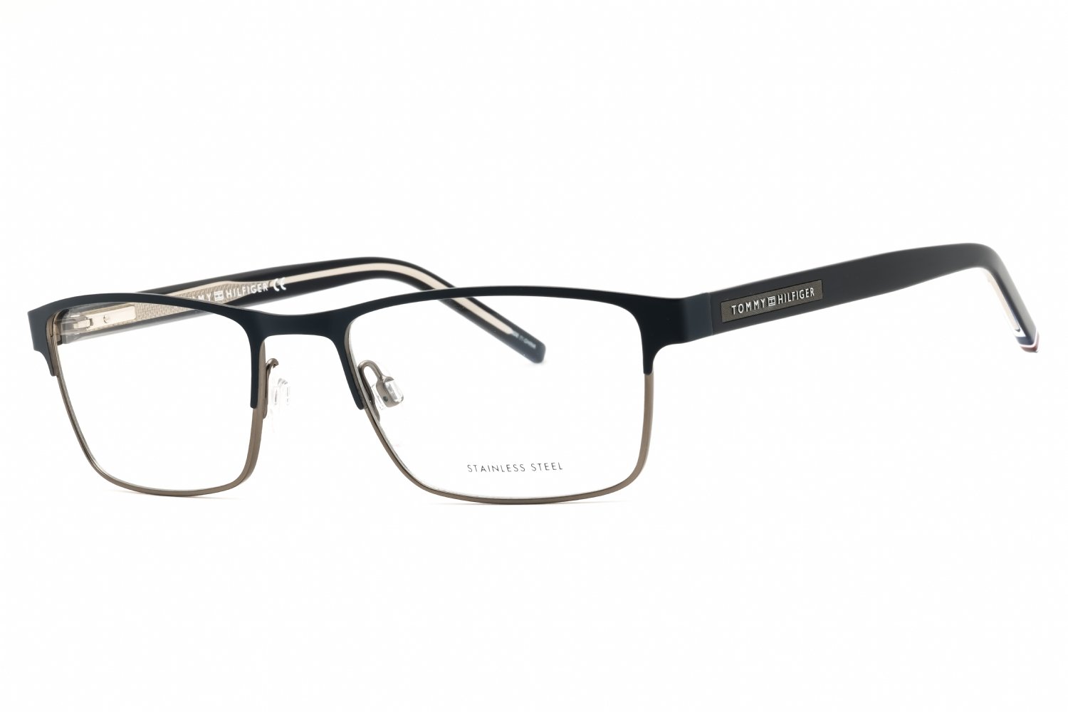 Tommy Hilfiger TH 1944 MT BL DK RUTHENIUM /Clear demo lens 0H2T 00 53X19X140
