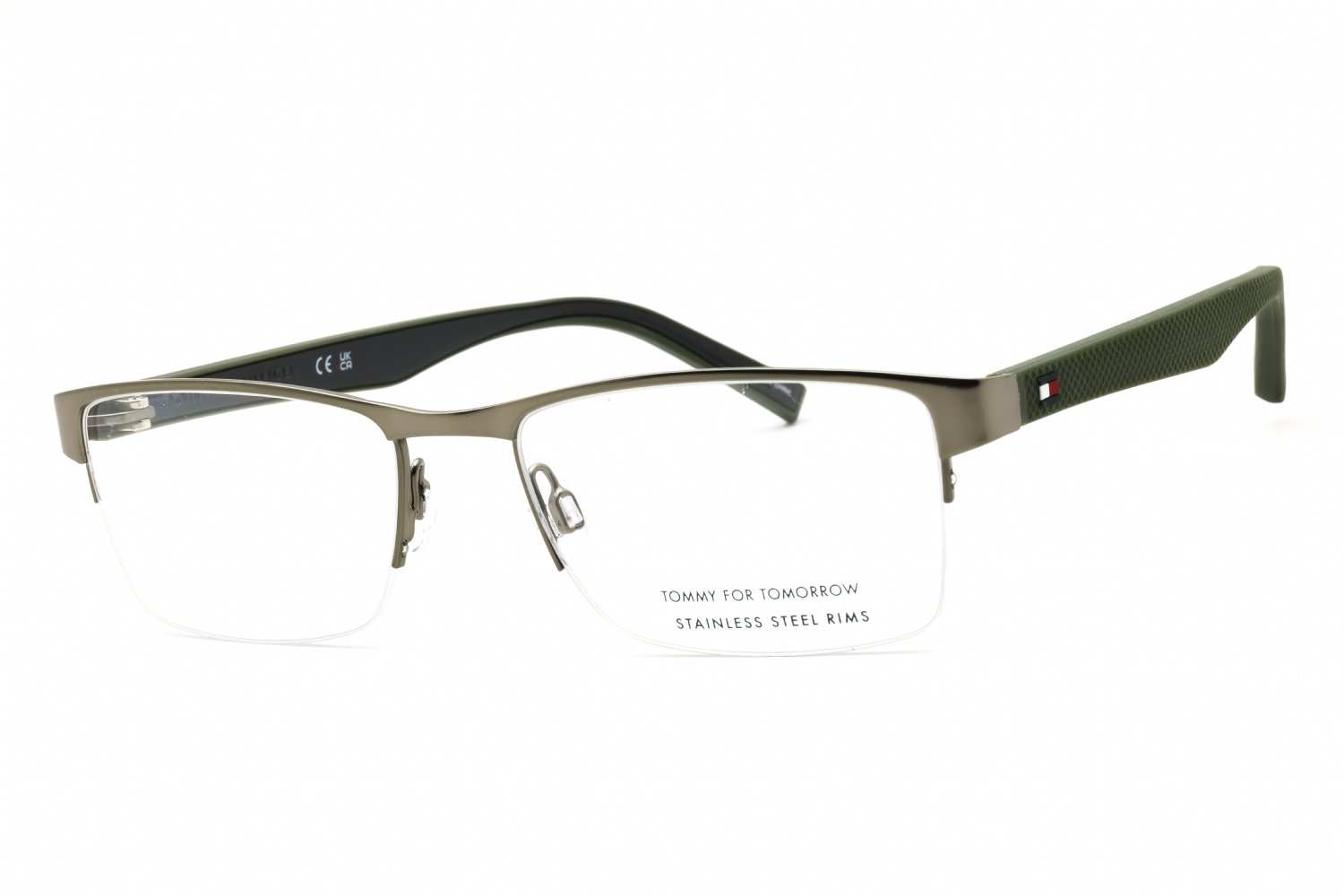 Tommy Hilfiger TH 2047 MTDK RUTHENIUM/clear demo lens 0R80 00 53X18X145
