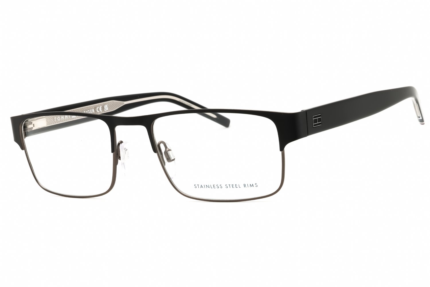 Tommy Hilfiger TH 2074 MATTE BLACK/Clear demo lens 0RZZ 00 55-19-145 MM