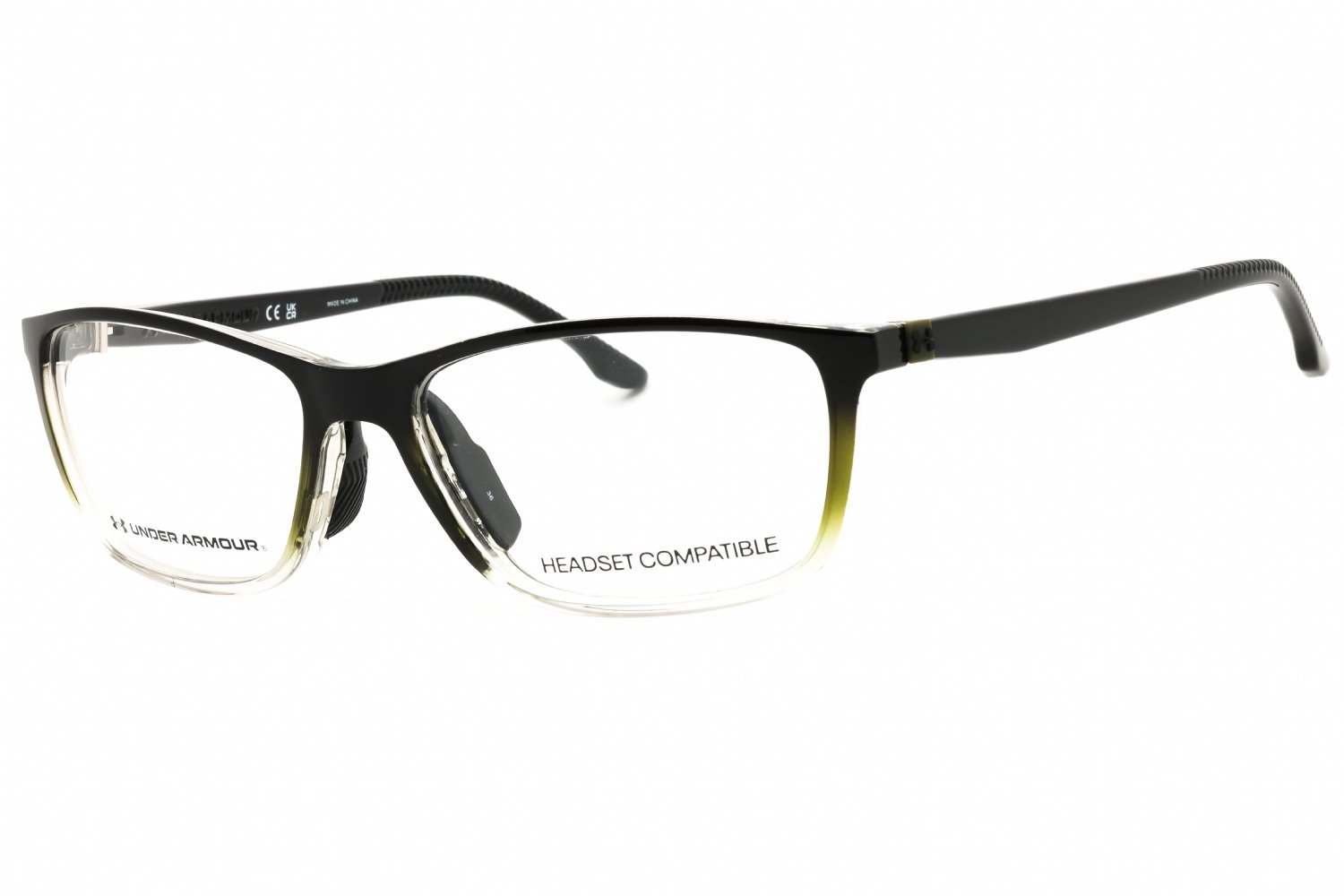 Under Armour UA 5070/G BLACK GREEN/clear demo lens 07ZJ 00 56X16X145