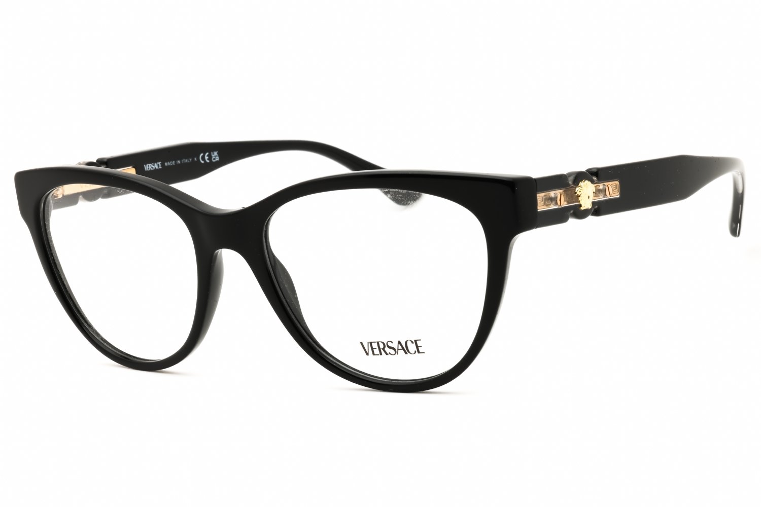 Versace 0VE3304 Black/Clear demo lens GB1 53X18X140