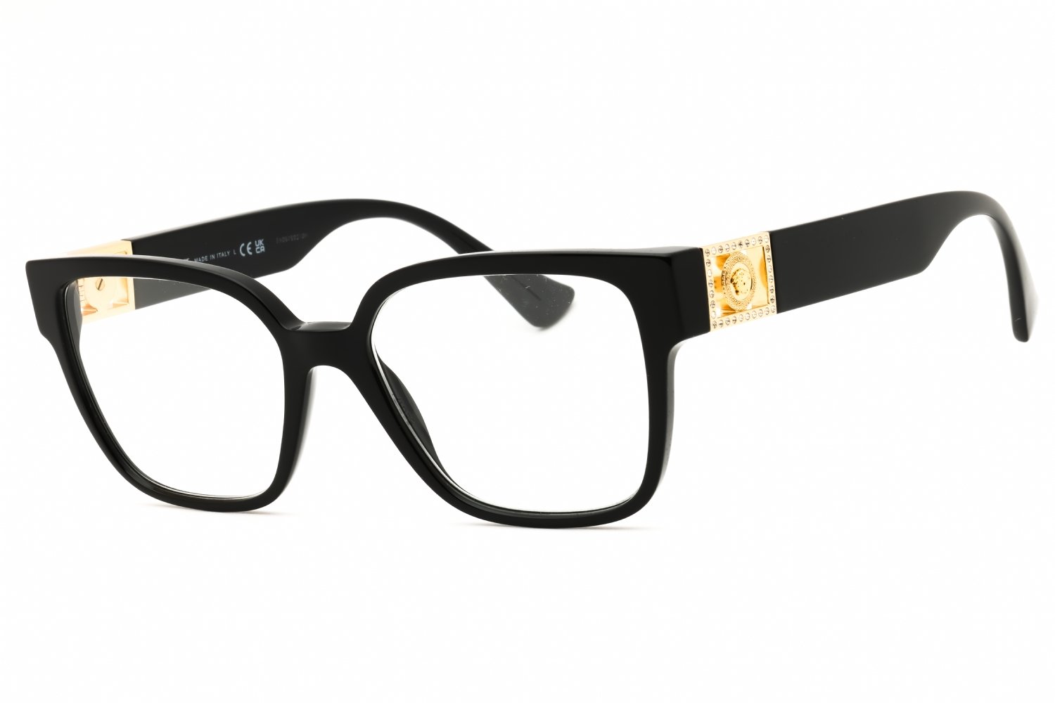 Versace 0VE3329B Black/Clear demo lens GB1 54X17X145